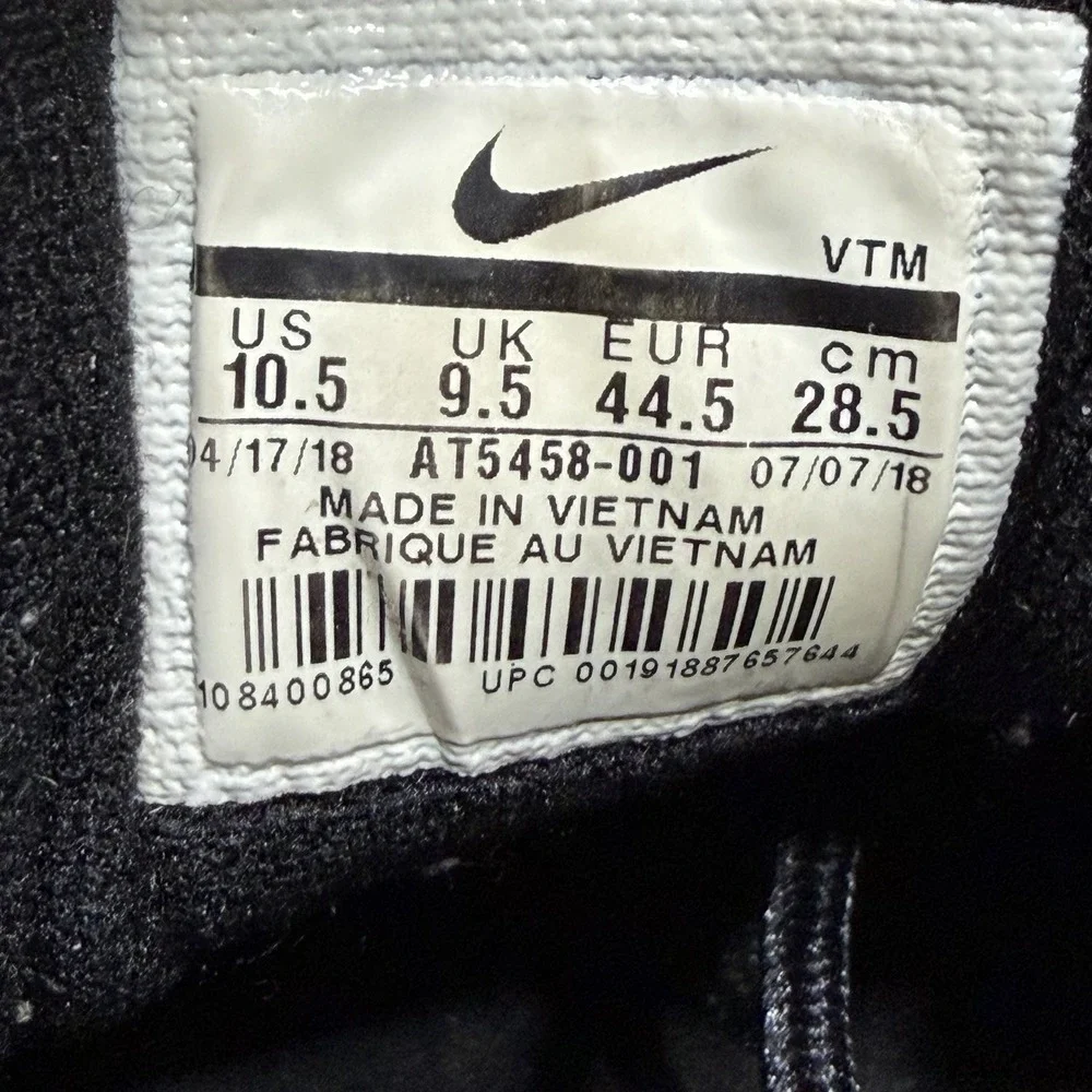 Nike Air Max 97 QS B-Sides Metallic Silver Black Size 10.5 Sneakers AT5458-001